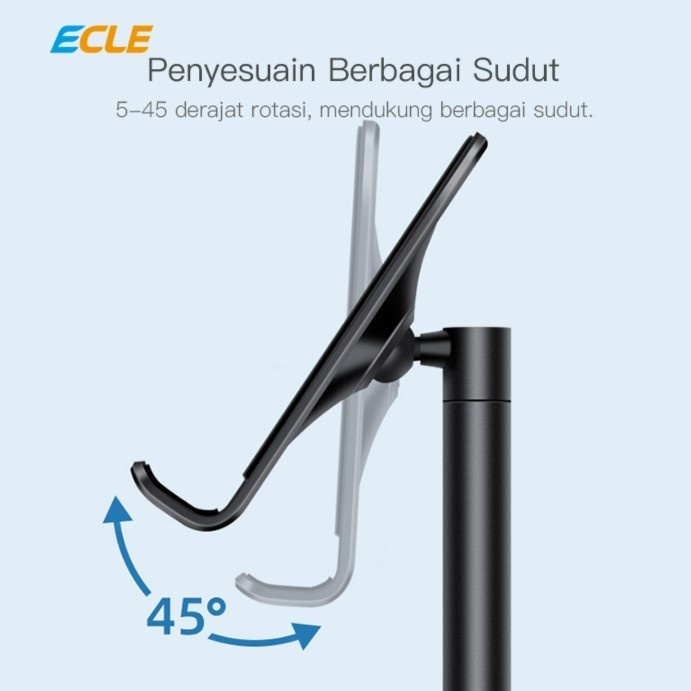 ECLE stand smartphone holder alumunium abs sandaran handphone nonton