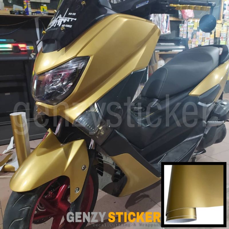 stiker skotlet soft gold sticker motor gold matt scotlite gold doff