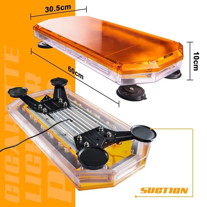 LAMPU SIRINE/ PATWAL/ AMBULAN / POLISI YELLOW LOWIN LED C302