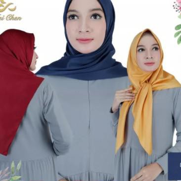 ❤️ PROMO HIJAB SEGI EMPAT SYARI❤️ SEGIEMPAT RAWIS SAUDIA POLOS / HIJAB / JILBAB / KRUDU - 01