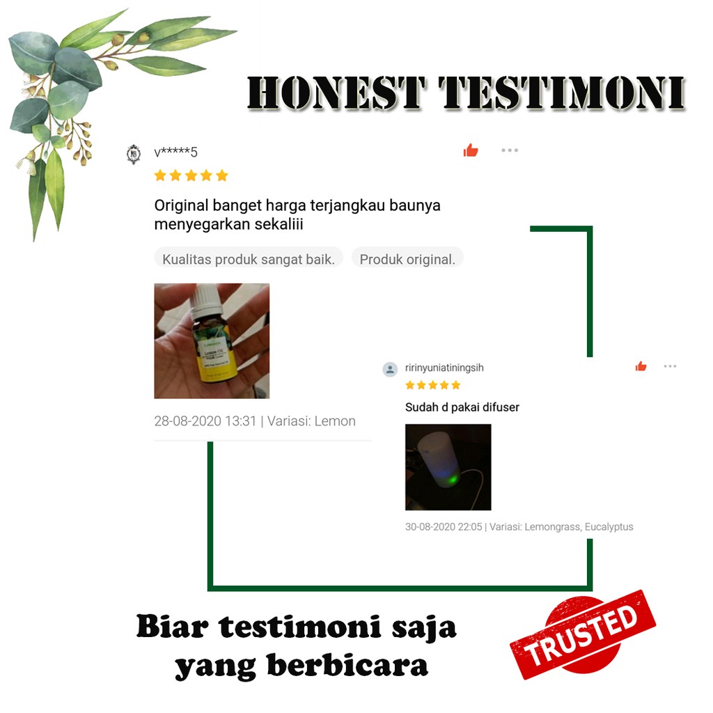 FLOWGREEN EUCALYPTUS ESSENTIAL OIL DIFFUSER  AROMATERAPI OIL