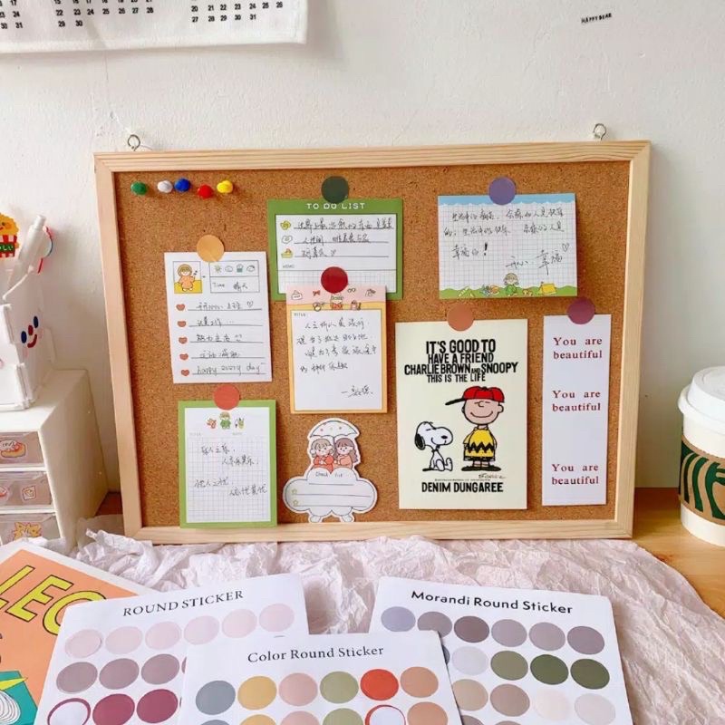 Sticker Kertas Dekor Bulat Warna Warni / Sticker basic small circle Macaron Dots Dekorasi Paper Sticker DIY Planner Scrapbook / Stiker Bulat/Dot Round Sticker Sticker Deco Aesthetic Untuk Scrapbook Bujo Journal / Morandi