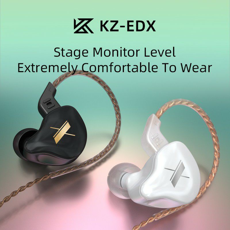 KZ EDX with Mic Earphones Dynamic Driver HIFI Bass In Ear Monitor-2