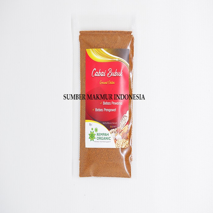 CABE BUBUK / CABAI BUBUK CAP REMPAH ORGANIC 50 GRAM - ECERAN