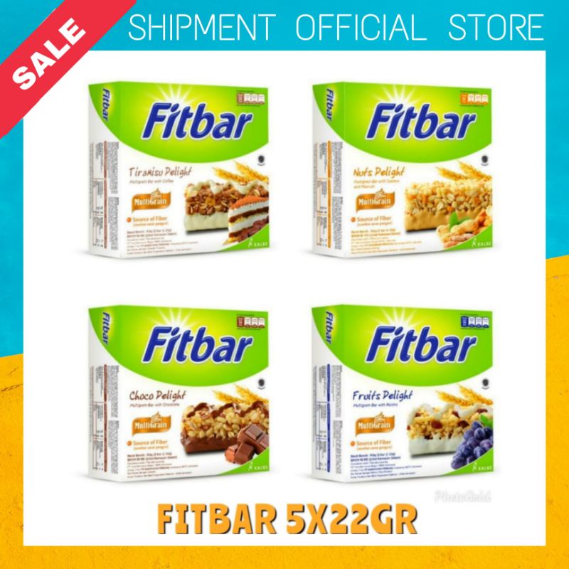 

SHIPMENT - FITBAR MULTIGRAIN Nuts Fruits Chocolate Tiramisu Cheese Delight SNACK KALBE