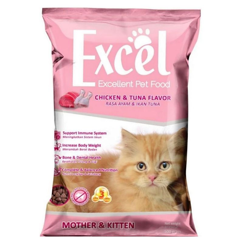 Gojek Excel Mother &amp; Kitten 10kg Makanan Kucing Cat food Dry