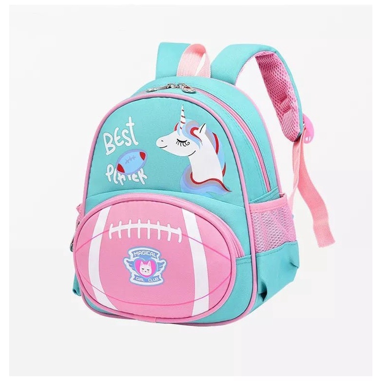 Tas Ransel Anak Perempuan Paud Tk Sd Motif Unicorn Dan Dinosaurus