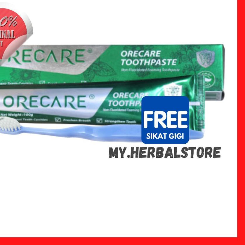 HOT SALE (iwo-1272) Orecare Tiens Toothpaste Original Odol Pemutih Gigi Super Whitening ( FREE SIK