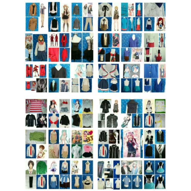 seragam sekolah jepang /kostum  cosplay/casual anime/harajuku style/boy & girl daily life