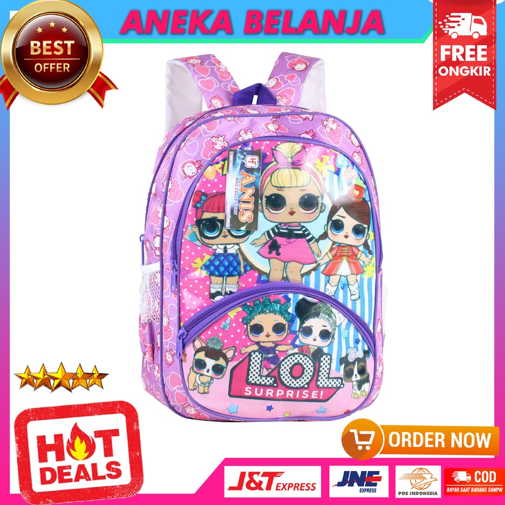 Tas Anak Anak Ransel Anak Perempuan Karakter LOL Tas Tk Backpack Sekolah Anak Cantik