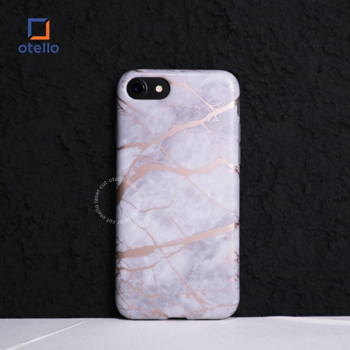 Otello Holo White Marble Soft Case iPhone 6 6s 7 Plus 8 8 Plus Casing