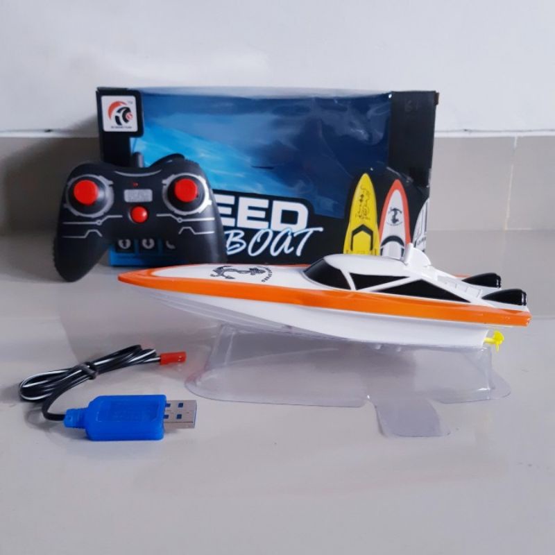 RC SPEED BOAT - MAINAN REMOTE CONTROL ANAK EDUKASI KAPAL REMOT KONTROL