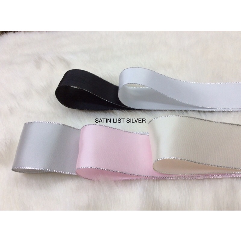 pita satin list silver 4cm