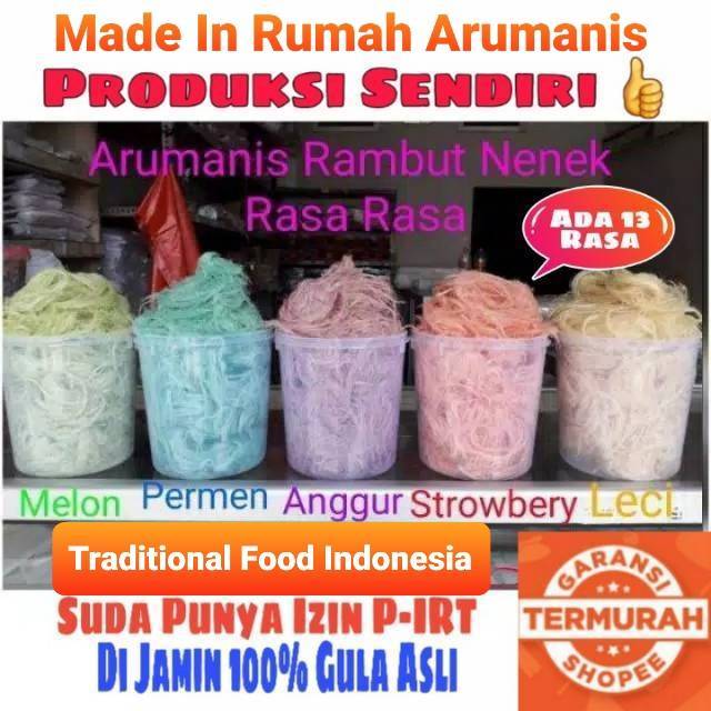 

Rambut nenek 1kg Arumanis Harumanis Free babblewrap Kardus Jajanan Lebaran