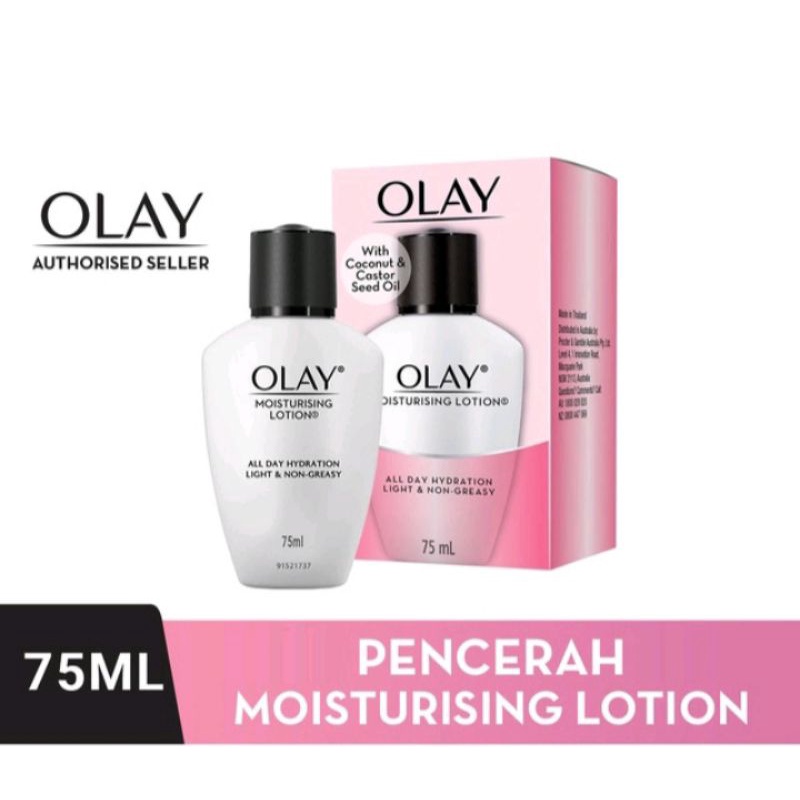 OLAY NATURAL WHITE KRIM PENCERAH BRIGHTENING MOISTURIZING LOTION PELEMBAB 75ML