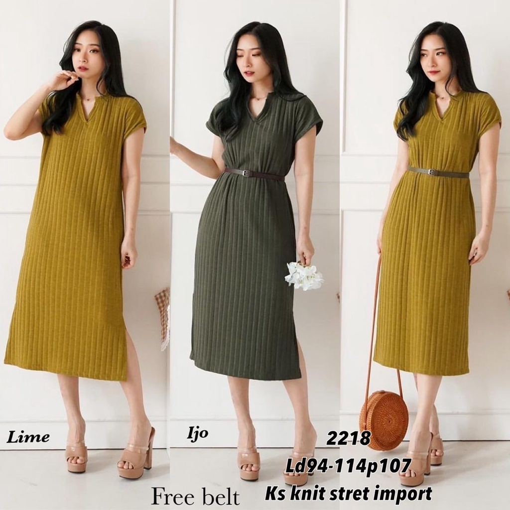 2218 DRESS KS KNIT LD 94-114CM IMPORT PREMIUM QUALITY