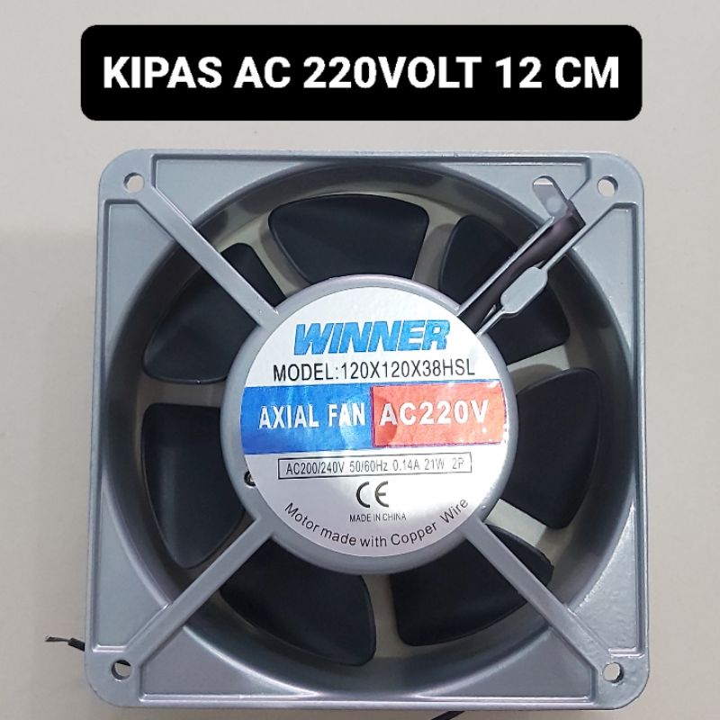 Kipas Fan AC (220V) Ukuran 12x12x3.8cm