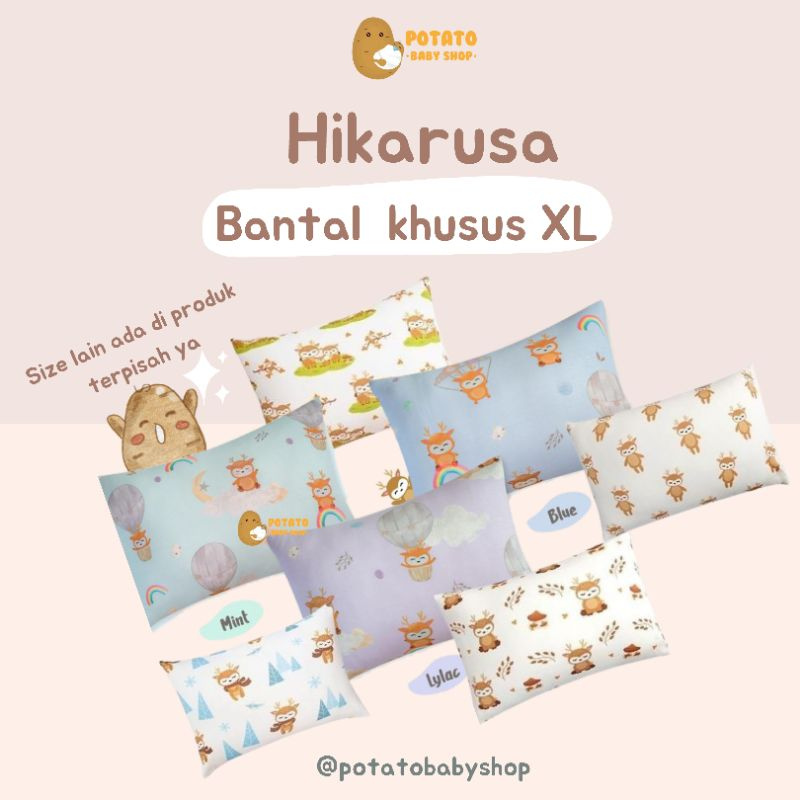 Hikaru XL - Bantal Hikarusa Jumbo Deer Sky / Snow / Family / Mushroom / Baby Shark Pinkfong