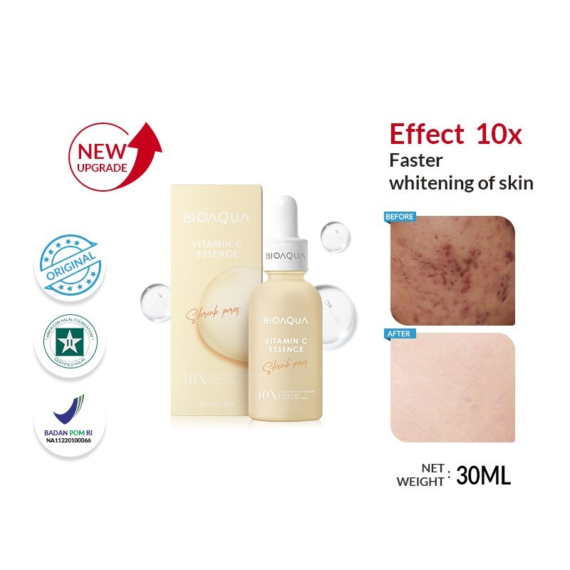BIOAQUA NEW Serum 10X Effect Pemutih wajah / Moisturizing / Anti Aging