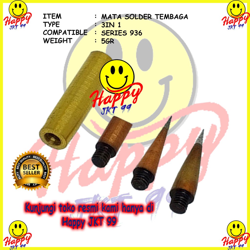 [ HAPPY JKT 99 ] MATA SOLDER TEMBAGA 936 1SET 1 SET 4 IN 1 4IN1