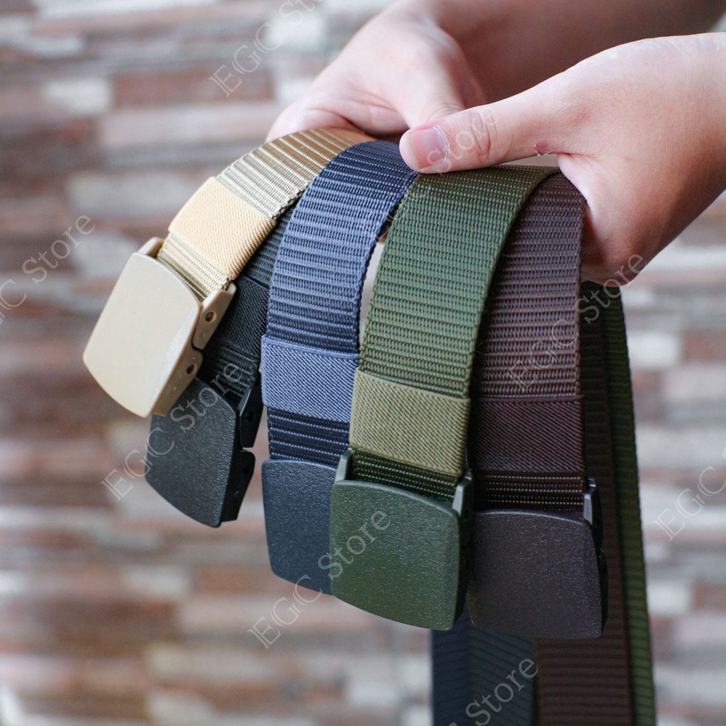 SERBI SABUK KEREN COWOK BELT PRIA IKAT PINGGANG TACTICAL NYLON CANVAS TACTICAL ARMY ANTI METAL DETECTOR - MC-NL-40 MBT311