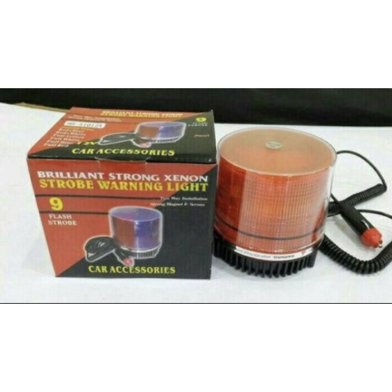lampu rotary mobil 12 volt + lighter