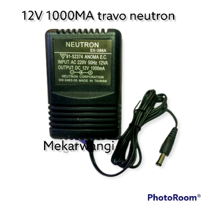 adaptor travo 12V 1000mA neutron / 12V 1A adaptor timbangan