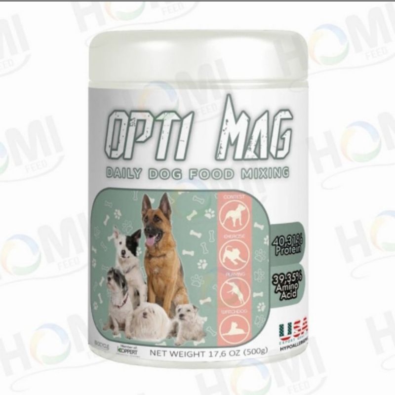 optimag/dog food mixing/supplement anjing