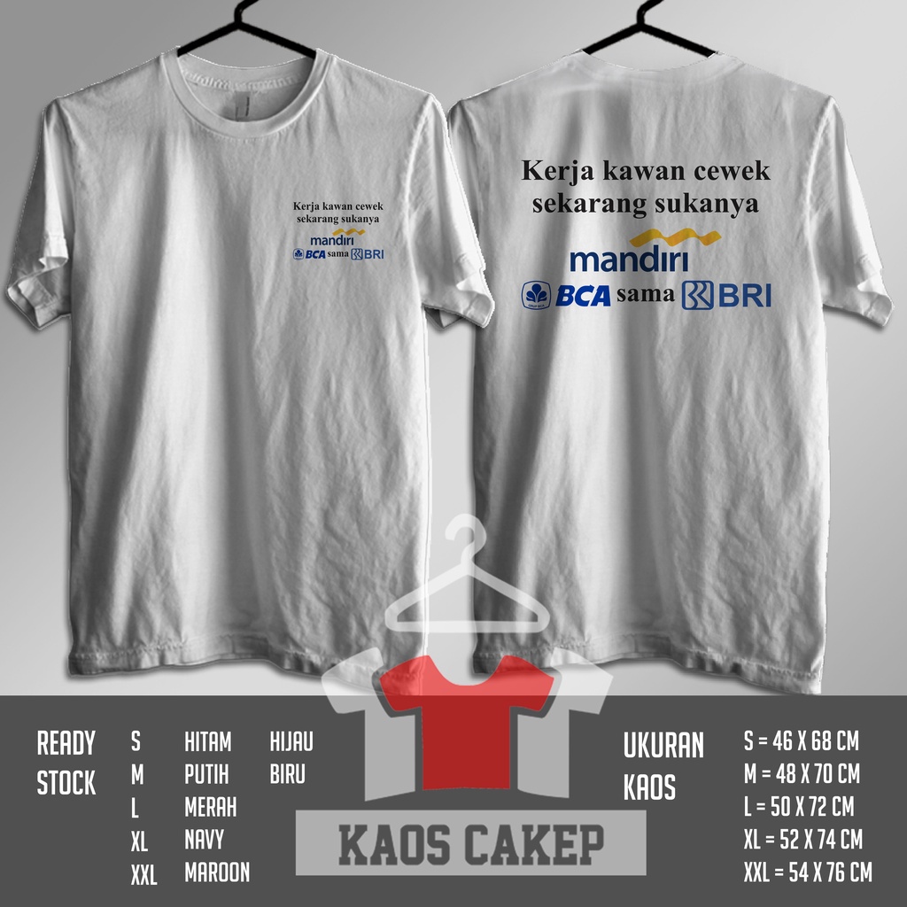Kaos Kerja Kawan Cewek Sekarang Sukanya Mandiri Baju Distro