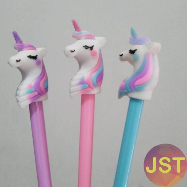 

Pulpen Unicorn Pony Rambut Pelangi Gel Pen Rainbow Hair Fancy