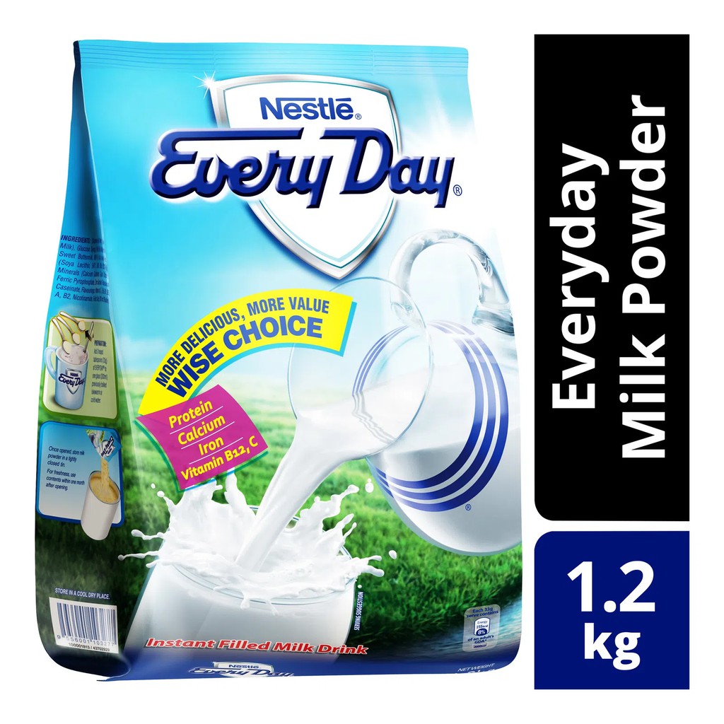 

Nestle Everyday Instant Milk Powder 1.2kg - Susu Bubuk