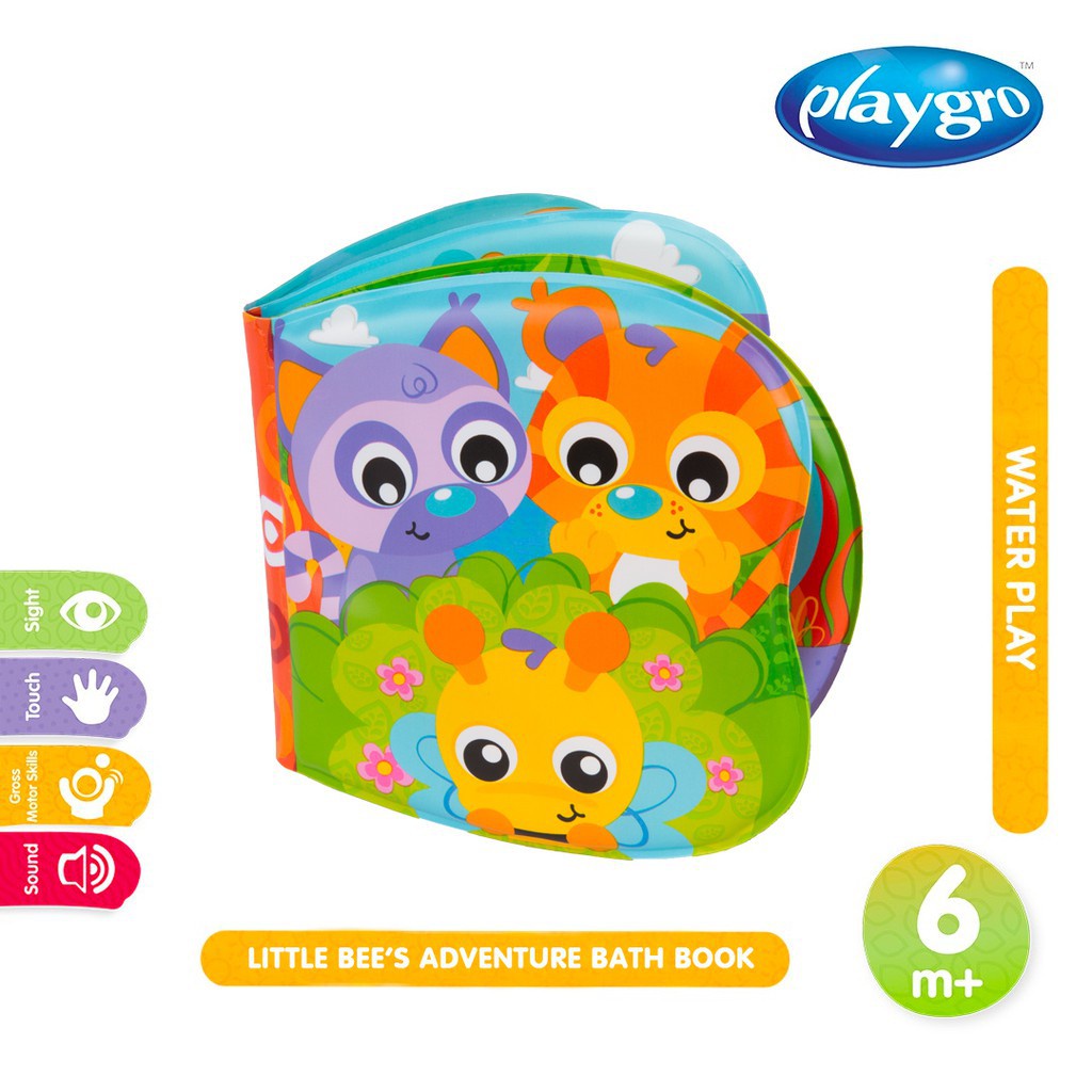 Playgro Baby Little Bee's Adventure Bath Book  Mainan Mandi Anak 6m+