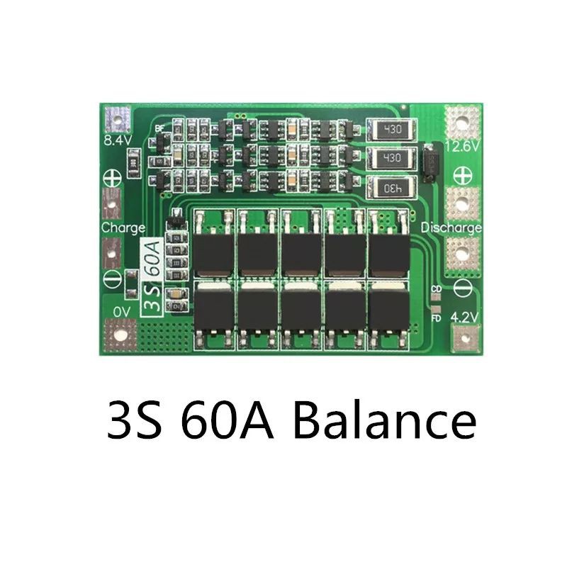 BMS 3S 60A Battery Management System Protection Board