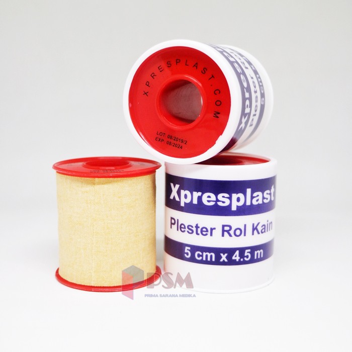 Plester Rol Kain 5cm x 4,5m Xpresplast Gidcare / sejenis Leukoplast