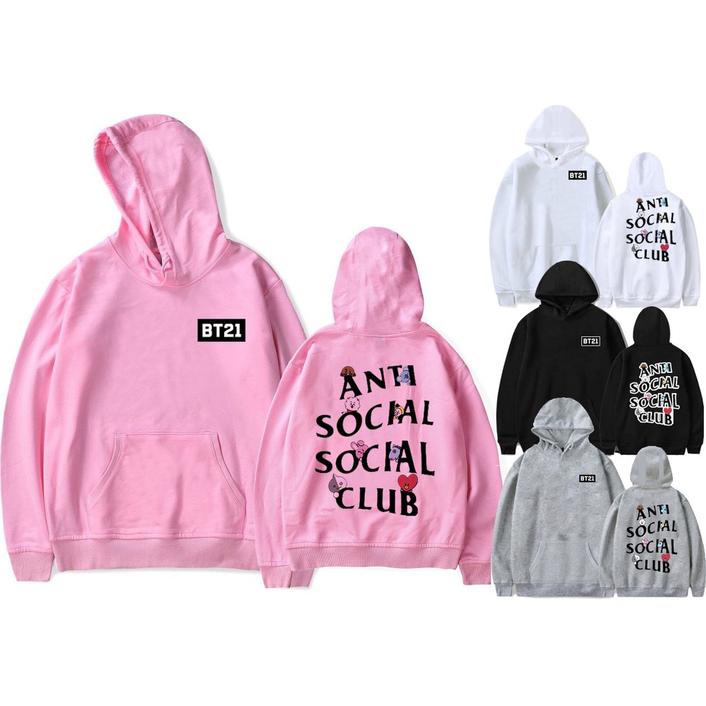 bts anti social club hoodie