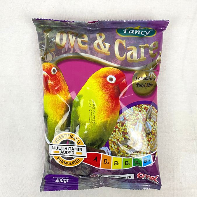 

CMK Makanan Burung FANCY Love and Care Love Bird 400GR