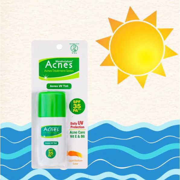 ORIGINAL Acnes UV Tint Natural Beige SPF 35 PA+++ 30gr / Sunscreen / Sunscreen Wajah / Anti Radiasi / Anti Jerawat /  LEDI MART