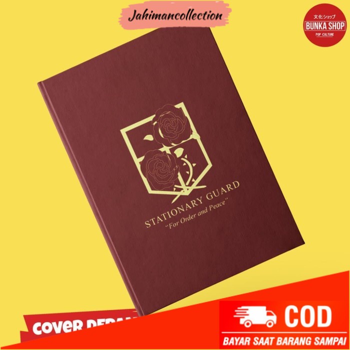 

✨ BISA COD ✨ Note Book SNK Stationary Guard Anime Hardcover