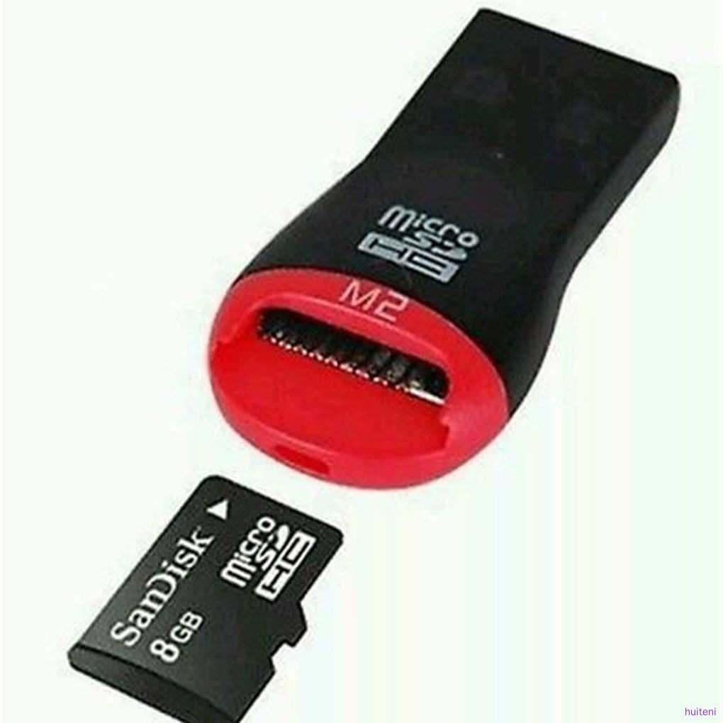 Mini Lanyard Memory Card Reader Adapters To USB 2.0 Adapter Replacement for Micro SD TF Card  huiteni