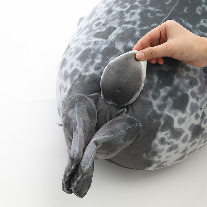 80cm Boneka Large Chubby Blob Seal Plush Toy Animal Cute Ocean Pillow Pet Stuffed Doll Gift Mainan