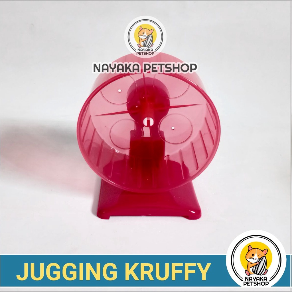 Jugging Kruffy Kincir Hamster Jogging Wheel Running Ball Roda Rolling Exercise