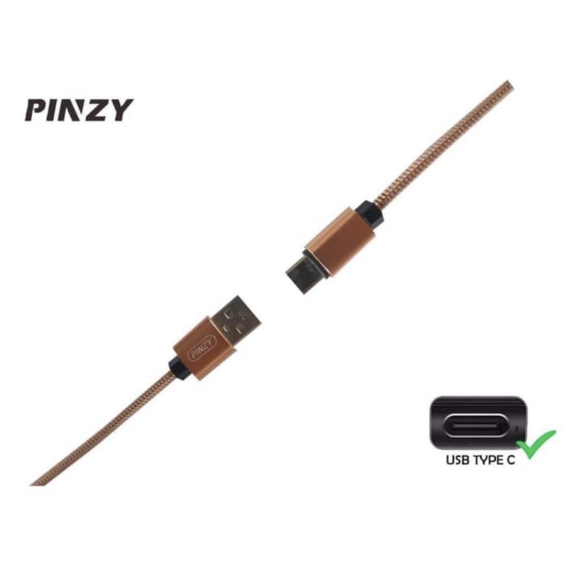 Metal Spring Data Line Pinzy King Kong C6 Type C Support Qc 3.0- Kabel Data