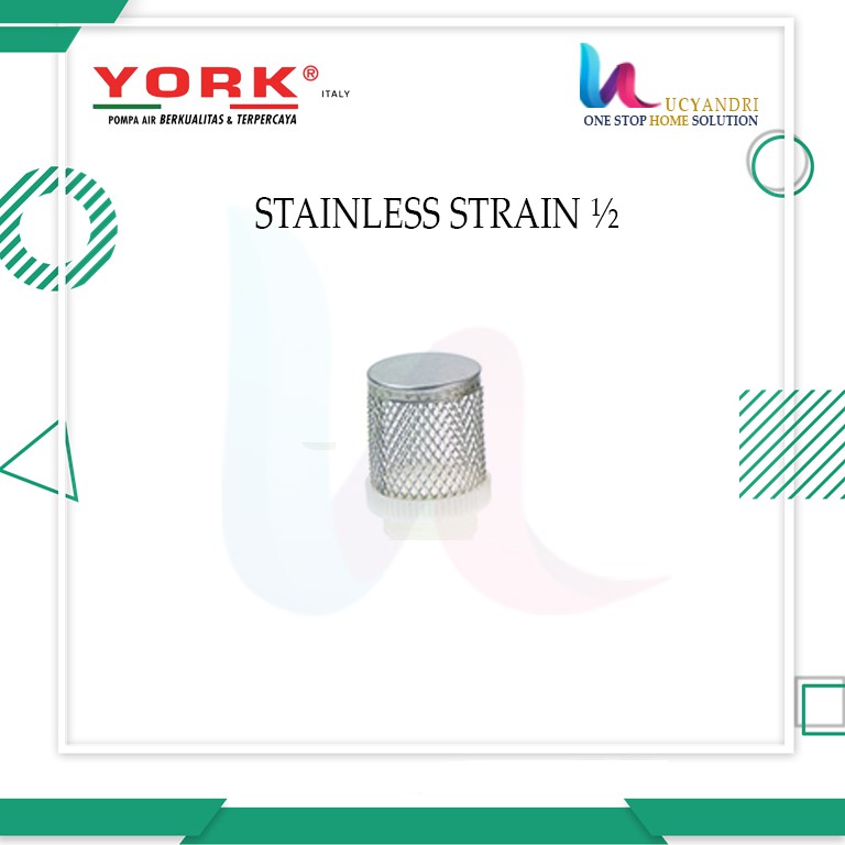 SARINGAN STAINLESS 1/2&quot;, 3/4&quot;, 1&quot; INC - STAINLESS STRAIN - JP