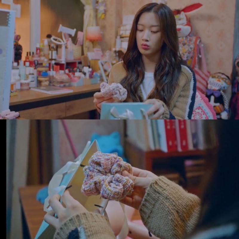 Jukyung & Soojin TRUE BEAUTY Korean Drama Scrunchie Ikat rambut korea