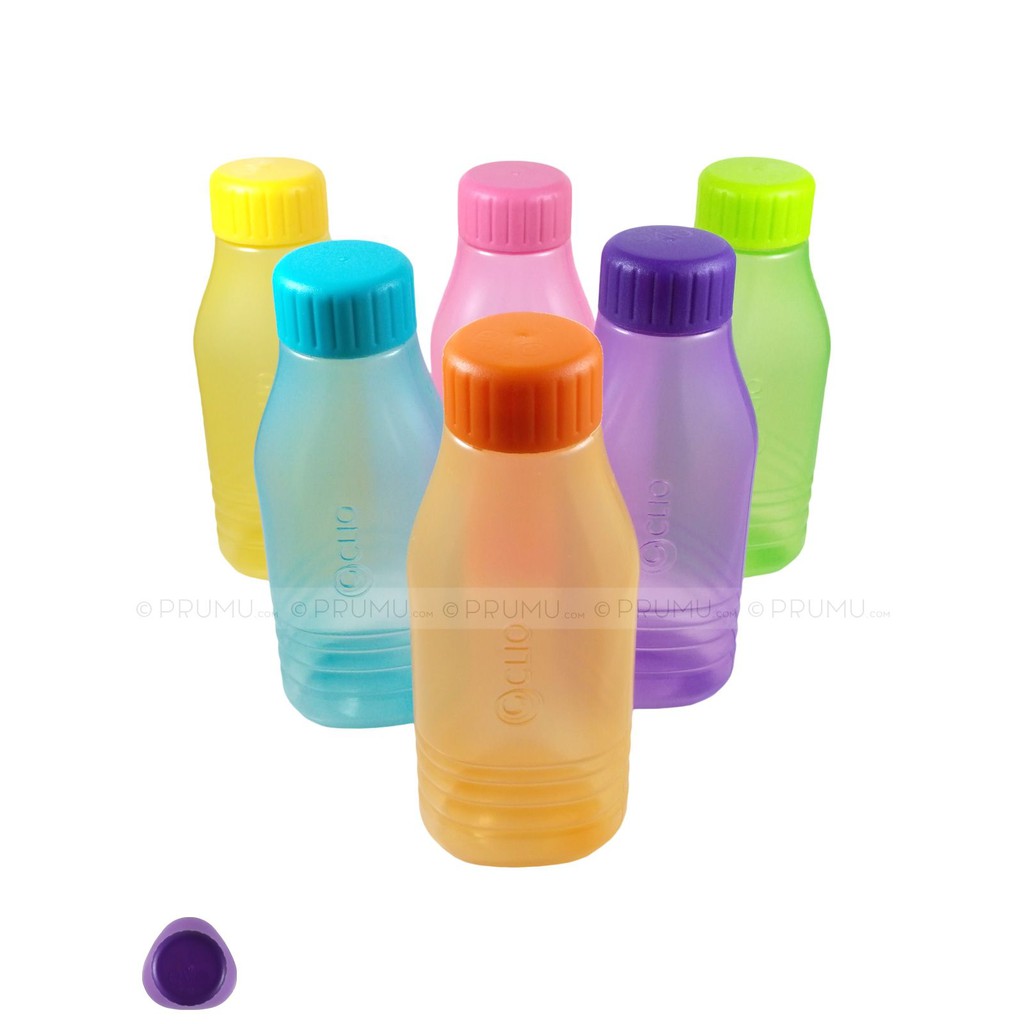 6 Botol Minum Evo 350 ml TRIANGLE Segitiga - Souvenir Ultah - Souvenir Ulang Tahun Anak