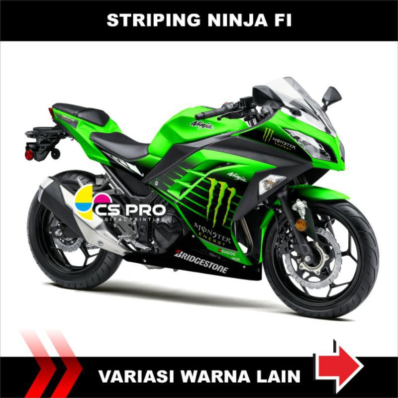 striping ninja 250 fi / stiker motor ninja 250 fi / stiker motor ninja 250 Fi monster