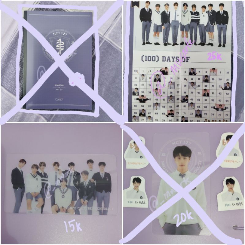 Back to school 2021 kit NCT 127 100 days challenge agenda to do list target