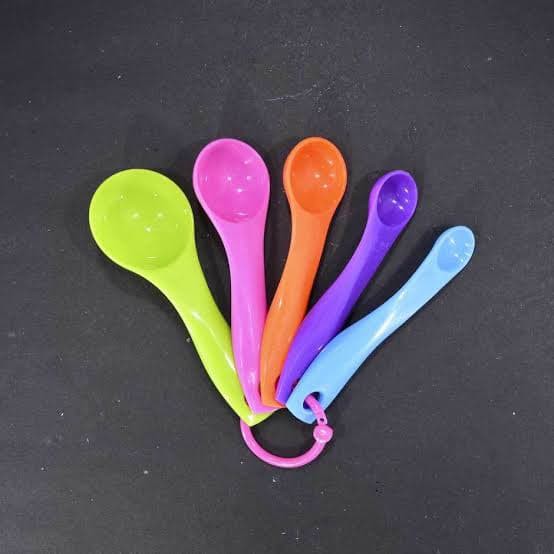 Sendok Takar Kecil Warna  Set isi 5 in 1 Measuring Spoon Alat Baking