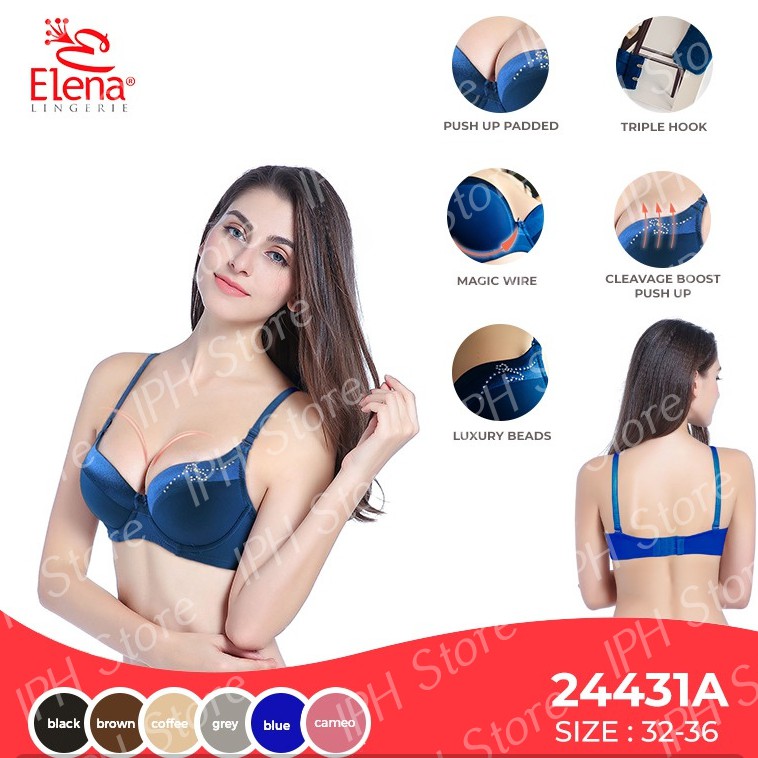 Jual Bra Bh Push Up Elena 24431a Cup A Busa Tebal Pakai Kawat