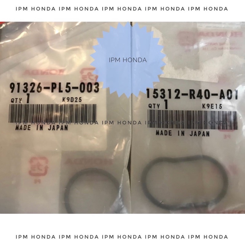 15312 R40 - 91326 PL5 Seal Sil Oring Karet Pompa Rumah Filter Oli Oil Honda CRV GEN 4 RM3 2400cc 2.4 2013-2017 Accord CP2 2008-2012 Odyssey RB3 2009-2013